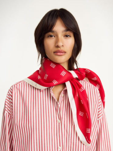 By Malene Birger PS25 - Monnas silk scarf - Dark Chilli