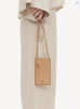 By Malene Birger SS24 -Aya leather phone pouch - Sand
