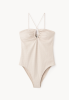 By Malene Birger SS24 -   GIABRA  swimsuit - oyster gray