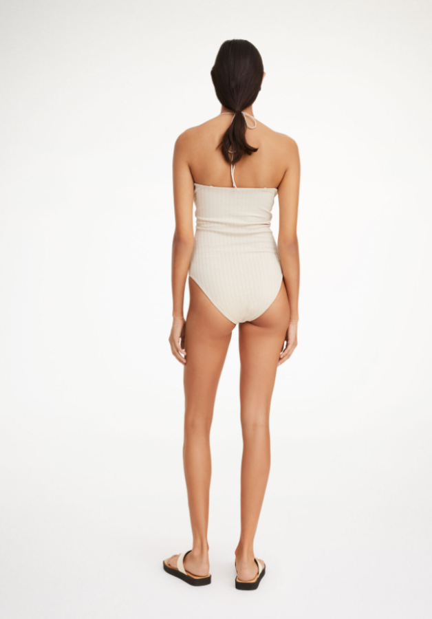 By Malene Birger SS24 -   GIABRA  swimsuit - oyster gray