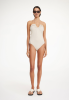 By Malene Birger SS24 -   GIABRA  swimsuit - oyster gray