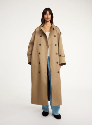 By Malene Birger SS25  - Alaya trench coat - Fosil