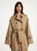 By Malene Birger SS25  - Alaya trench coat - Fosil