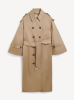 By Malene Birger SS25  - Alaya trench coat - Fosil