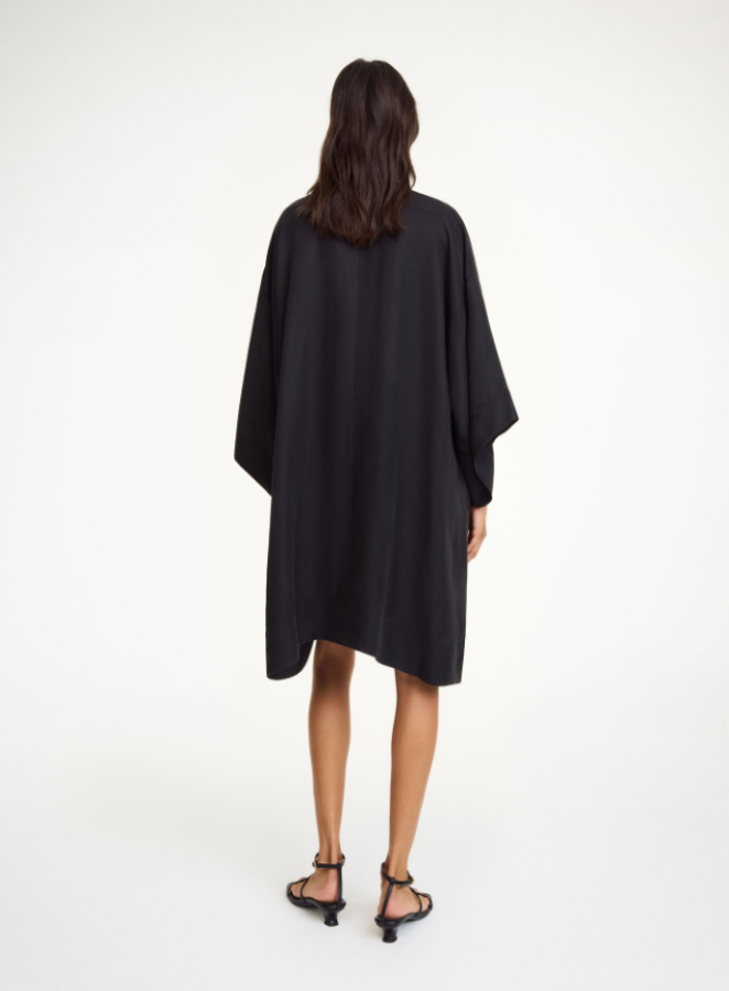 By Malene Birger SS25 - Cime midi dress - black