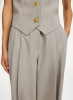 By Malene Birger SS25 - Cymbaria trousers - Grey Brown Melange