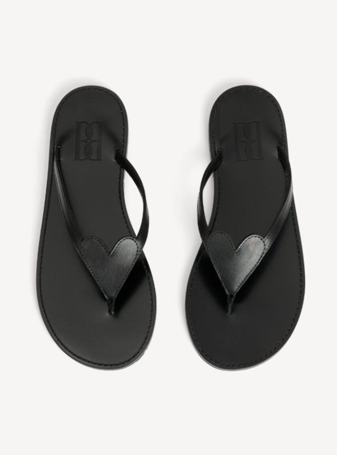 By Malene Birger SS25 - Lalla leather sandals - Black