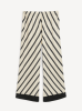 By Malene Birger SS25 - Mirabello wide-leg trousers - Diagonal Stripe