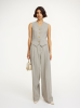 By Malene Birger SS25 - Occa waistcoat - Grey Brown Melange