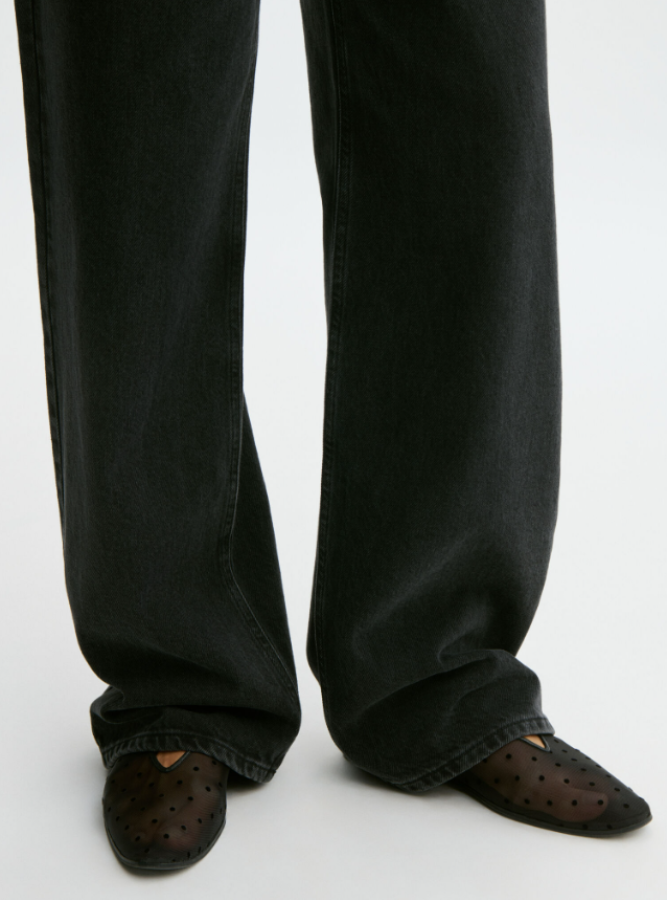 By Malene Birger SS26 - Ayda Polka Dot ballerinas - Black