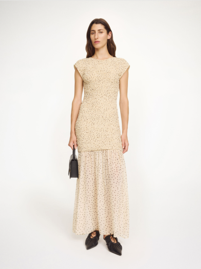 By Malene Birger SS26 - Corinna maxi dress - Polka Dot Print