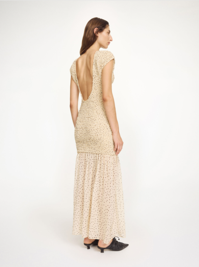 By Malene Birger SS26 - Corinna maxi dress - Polka Dot Print