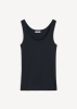 By Malene Birger SS26 - Dali organic cotton tank top - Black