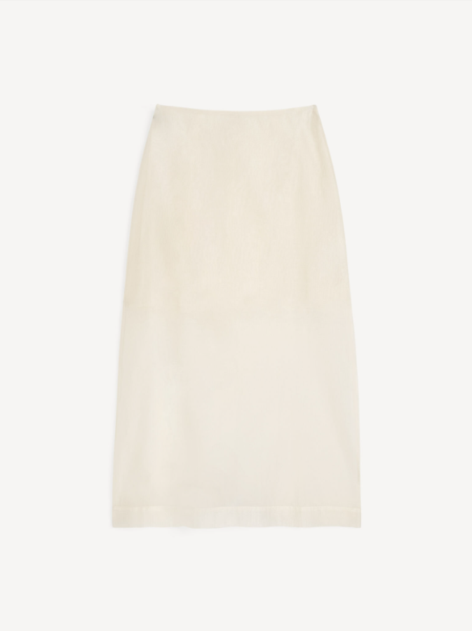 By Malene Birger PF26 - Esta silk organza skirt - Soft white
