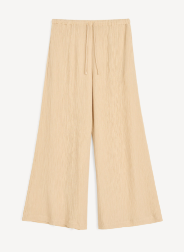 By Malene Birger SS26 - Pisca Weave wide-leg trousers - Dark sald 