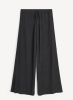 By Malene Birger SS26 - Pisca Weave wide-leg trousers - Black By Malene Birger SS26 - Pisca Weave wide-leg trousers - Black