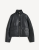 By Malene birger SS26 - Suzanne leather jacket - Black