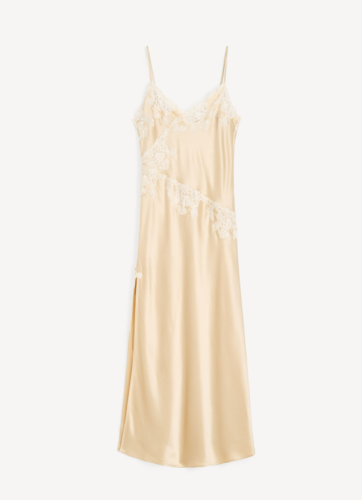 By Malene Birger SS26 - Vera satin maxi dress - vanilla cream