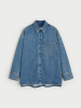 By Malene PF26 - Dea organic cotton denim shirt - Mid Denim Blue By Malene PF26 - Dea organic cotton denim shirt - Mid Denim Blue