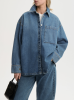 By Malene PF26 - Dea organic cotton denim shirt - Mid Denim Blue By Malene PF26 - Dea organic cotton denim shirt - Mid Denim Blue