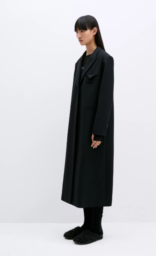 Cordera AW24 - LIGHT WOOL COAT BLACK