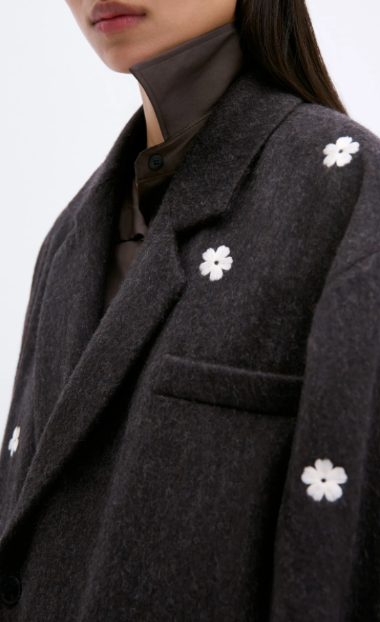 Cordera AW24 - WOOL FLOWER JACKET JAVA