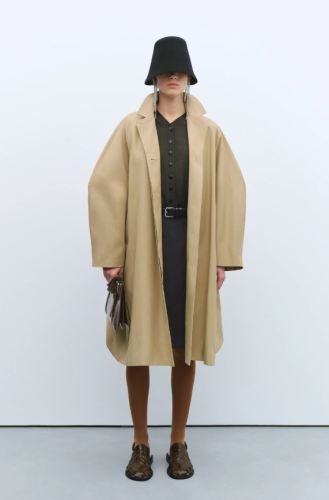 CORDERA PF25 - BALLOON TRENCH COAT CAMEL