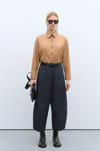 CORDERA PF25 - DENIM CURVED PANTS BLACK