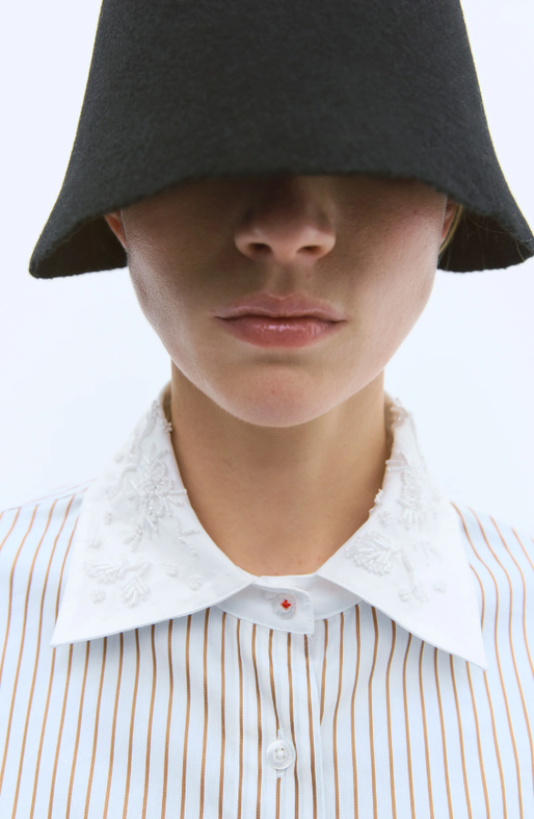 CORDERA PF25 - EMBELLISHED STRIPED SHIRT