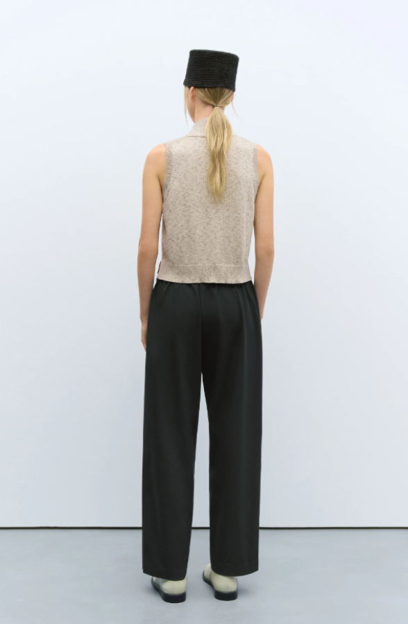 CORDERA PF25 - FLECKED COTTON VEST NATURAL