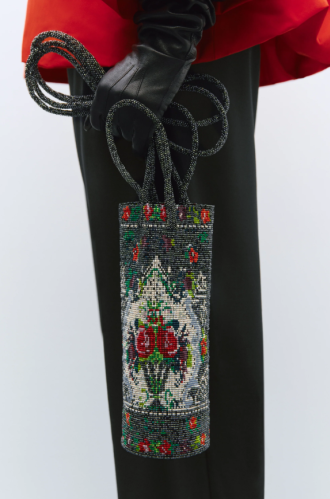 CORDERA PF25 - HANDMADE BEADED BAG CAMELIA