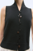 CORDERA PF25 - MERINO WOOL WAISTCOAT BLACK