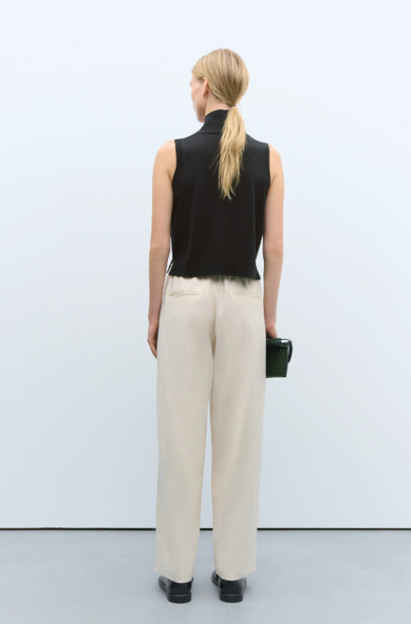 CORDERA PF25 - MERINO WOOL WAISTCOAT BLACK