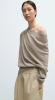 Cordera Resort26 - Merino wool off-shoulder sweater taupe
