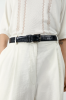 Cordera SS26 - Classic belt black crocodile