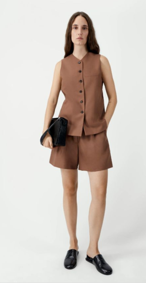 Cordera SS26 - TAILORED VEST- CLOVE 