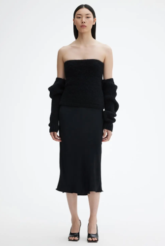 Dagmar AW23 - midi skirt - black