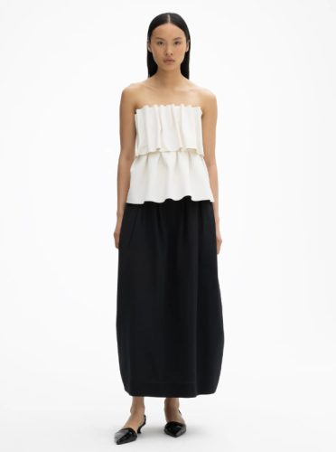 Dagmar AW24 - Sculpted tube top - White