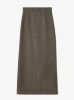 Dagmar AW24 - Twill skirt - Black Beige