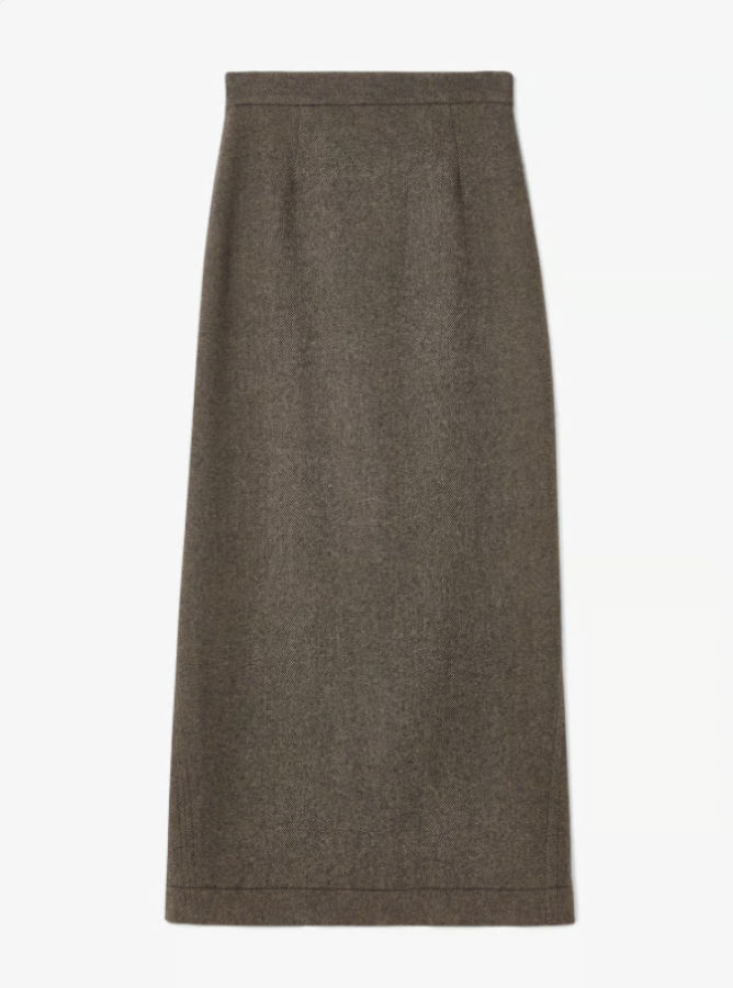 Dagmar AW24 - Twill skirt - Black Beige