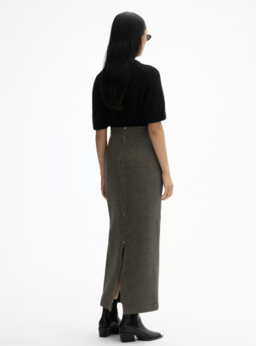 Dagmar AW24 - Twill skirt - Black Beige