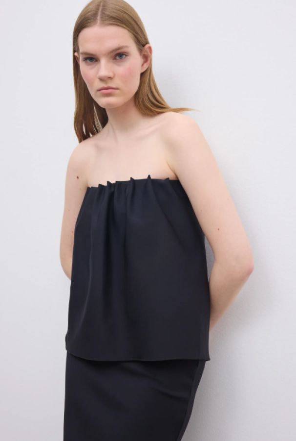 Dagmar SS26 - Rouched tube top - Black
