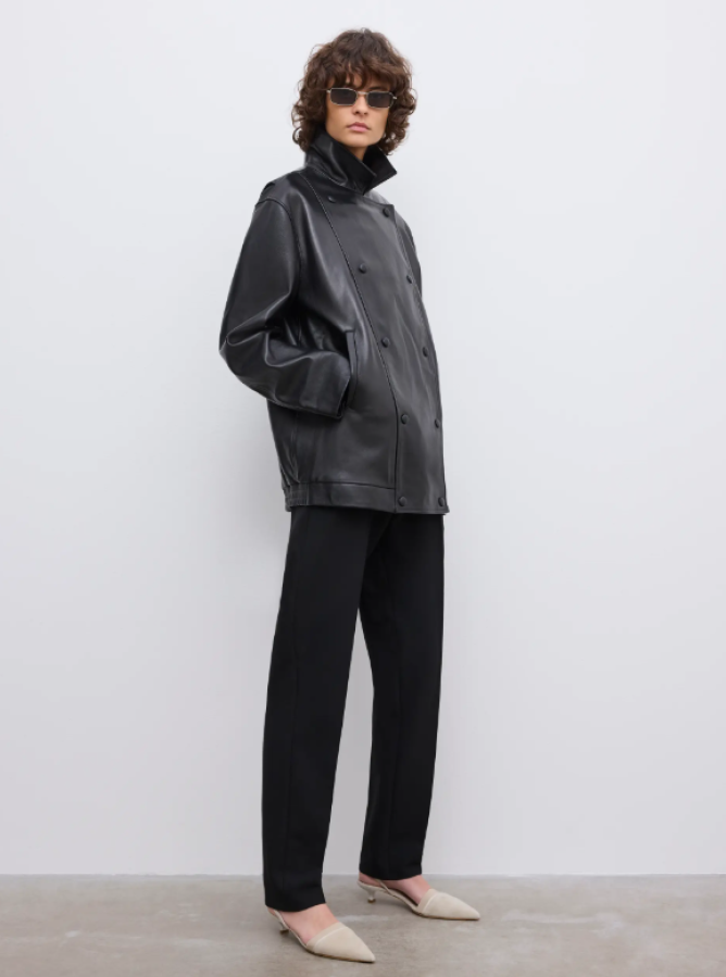 Dagmar SS26 - Db leather jacket - Black