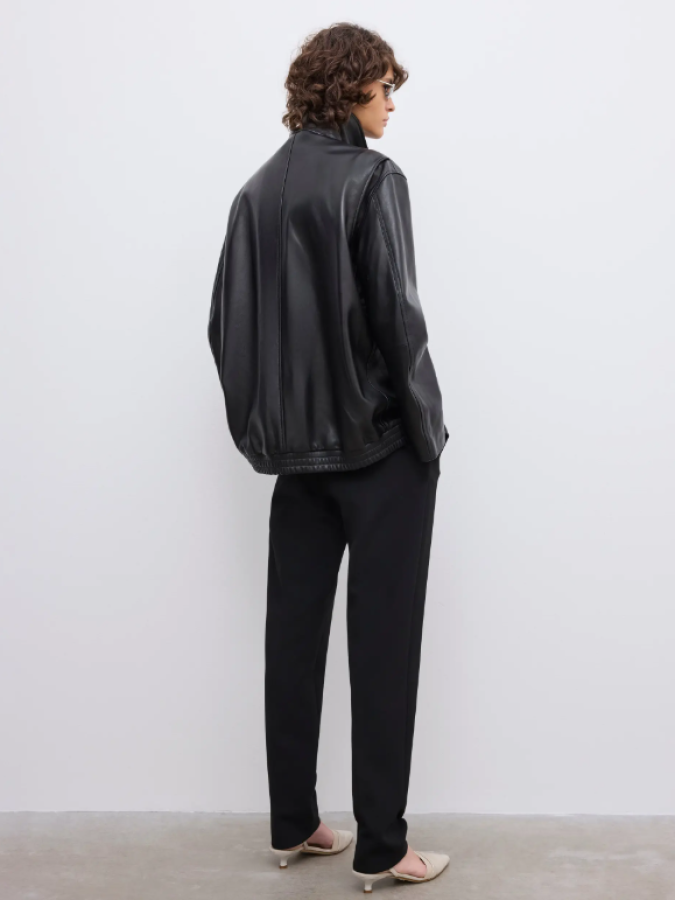 Dagmar SS26 - Db leather jacket - Black