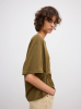 Dagmar SS2 - Knot t-shirt - Dark Olive Green