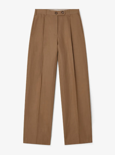 Dagmar SS24 - Pleated trousers - Warm Taupe