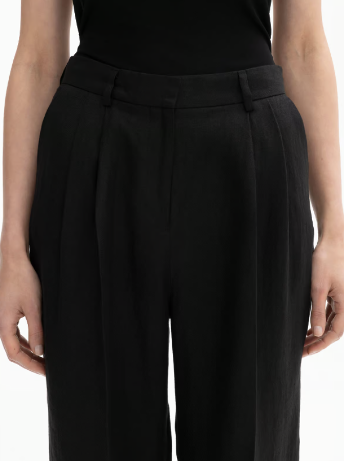 Dagmar SS24 - Wide suit trousers - black