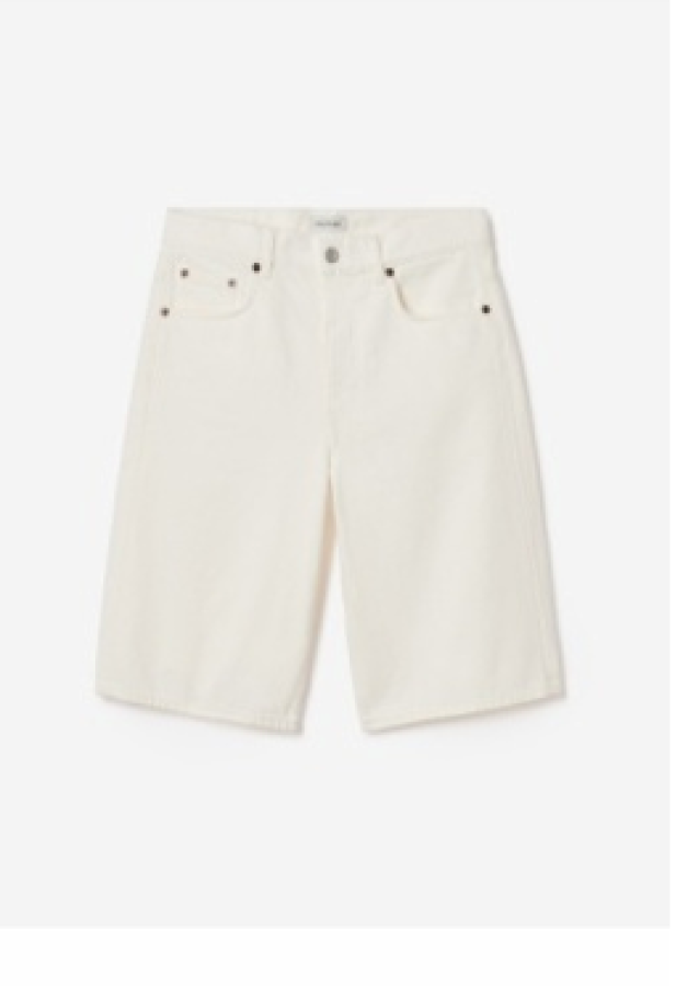 Dagmar SS26 - Baggy fit shorts - White