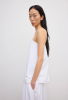Dagmar SS26 - Cotton strap dress - White