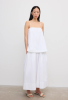 Dagmar SS26 - Cotton strap dress - White